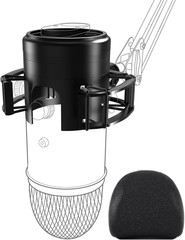 Custom Built for Blue Yeti Shock Mount with Pop Filter, 2026 Upgrade Anti-Vibrat