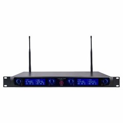 Sound Town 4 Channels UHF Wireless Mountable Metal Microphone Handheld NESO-F4HH