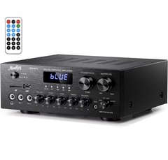 Moukey Stereo Receivers Bluetooth 5.0 2.0 Channel Power Audio Amplifier Stereo