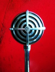 Vintage RARE 1940’s Shure 730B Crystal microphone w Astatic stand Billie Holiday