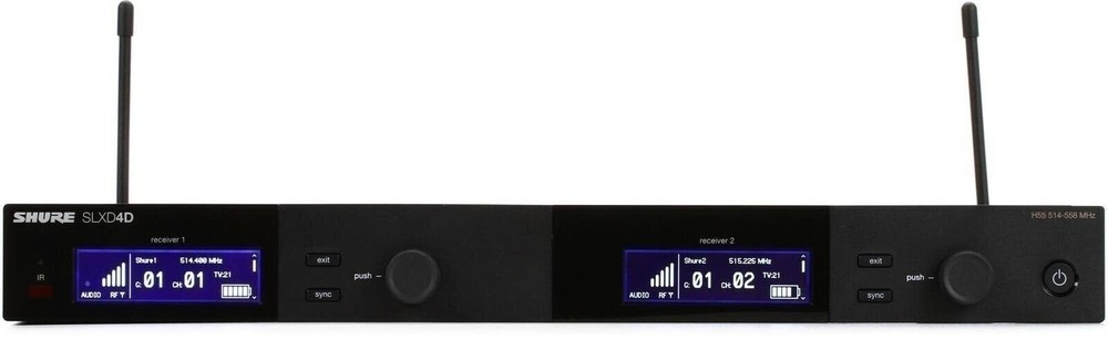 Shure SLXD4D Dual Channel Wireless Receiver (Transmitters Sold Separately)