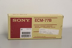 Brand New Vintage Old Stock Sony ECM77B Condenser Microphone
