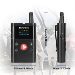 Retekess TT126 Two-Way Tour Guide System Mic Transmitter and One Receiver Church