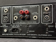 Vintage Amplified Music Products (A.M.P.) Power Amplifier Model 8000 1980s?