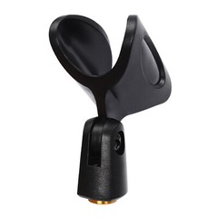 2Pcs Universal Microphone Clips Clamp Holder For Wired/ Wireless Mic Stand 180°