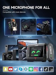 SYNCO G3 PRO Wireless Microphone 2.4G 820FT Noise Reduction for Camera Streaming