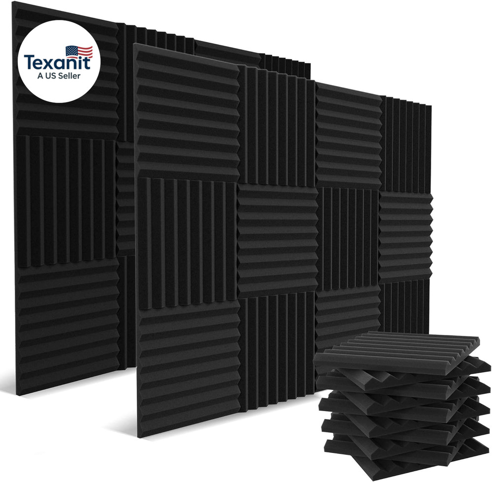 52 Pack Acoustic Panels 1 X 12 X 12 Inches – Acoustic Foam – High Density- Sound