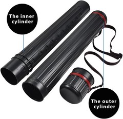Poster Tube Art Storage Case Telescoping Waterproof Light Resistant 25 to 40 …