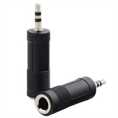 3.5mm Female to 6.35mm Male Headphone Audio Adaptor Microphone Connector