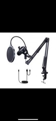 VEVOR AK-9 USB RECORDING MICROPHONE K W/BOOM ARM POP FILTER OPEN BOX