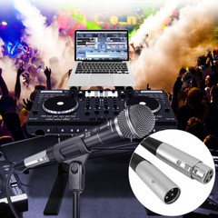 XLR Balanced Microphone Mic Pro Audio Cable Cord Male to Female 10/15/20FT PVC