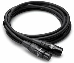 2 Pack Hosa Pro Microphone Cable HMIC-010, REAN Connectors XLR3F to XLR3M 10Ft