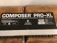 Behringer MDX2600 Composer Pro-XL 2-Channel Vocal Compressor Dynamics Processor