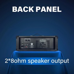PRORECK Delta 126 2000W PA System 6-Ch Powered Mixer 12″ Speakers Stands Mic BT
