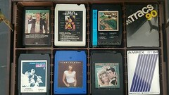 LOT OF 23 – 8 TRACK VINTAGE STEREO CASSETTE CARTRIDGE plus case