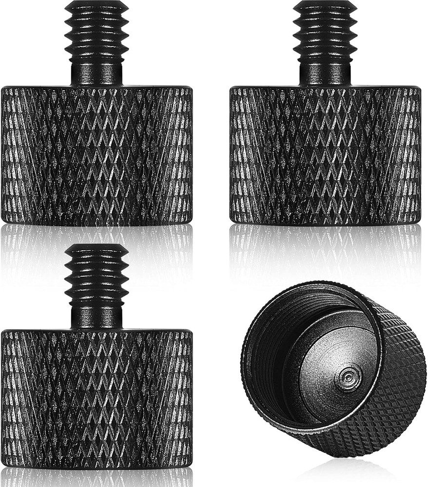 4 Pieces Mic Stand Adapter 5/8 Female to 1/4 Male for Camera Mount Tripod Thread