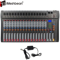 Pro 16 Channel Power Mixer Audio Mixing Console 16 DSP w/USB 110-220V Bluetooth