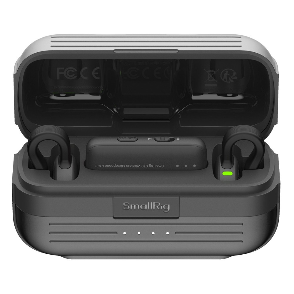 SmallRig S70-C2 Wireless Microphone System with Charging Case, Black