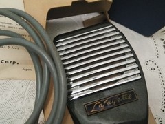 VTG Lafayette MODEL PA-76 Crystal Microphone W/ TALTSWITCH (W/BOX & MANUAL) NEW
