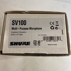 SHURE SV100-W Dynamic Cardioid Multi-Purpose MICROPHONE w/ Cable