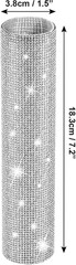 Rhinestone Microphone Sleeve – Sparkly Bling Crystal Mic Handle Cover, Fits Most