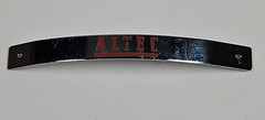 Altec Lansing Ribbon Microphone Vintage Tube Stereo Mic Harp Logo Badge Metal