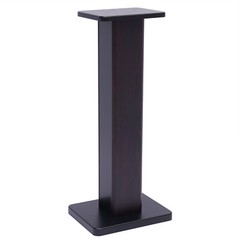 28″ 1 Pair Bookshelf Speaker Stands Surround Sound Home Theater Black Walnut PVC