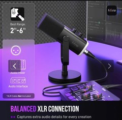 FIFINE AM8 Dynamic Microphone for Streaming Podcast PC Gaming PS4/5