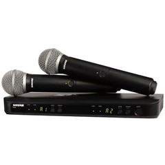 Shure BLX288/PG58 Dual Handheld Wireless Microphone System, J11 Band