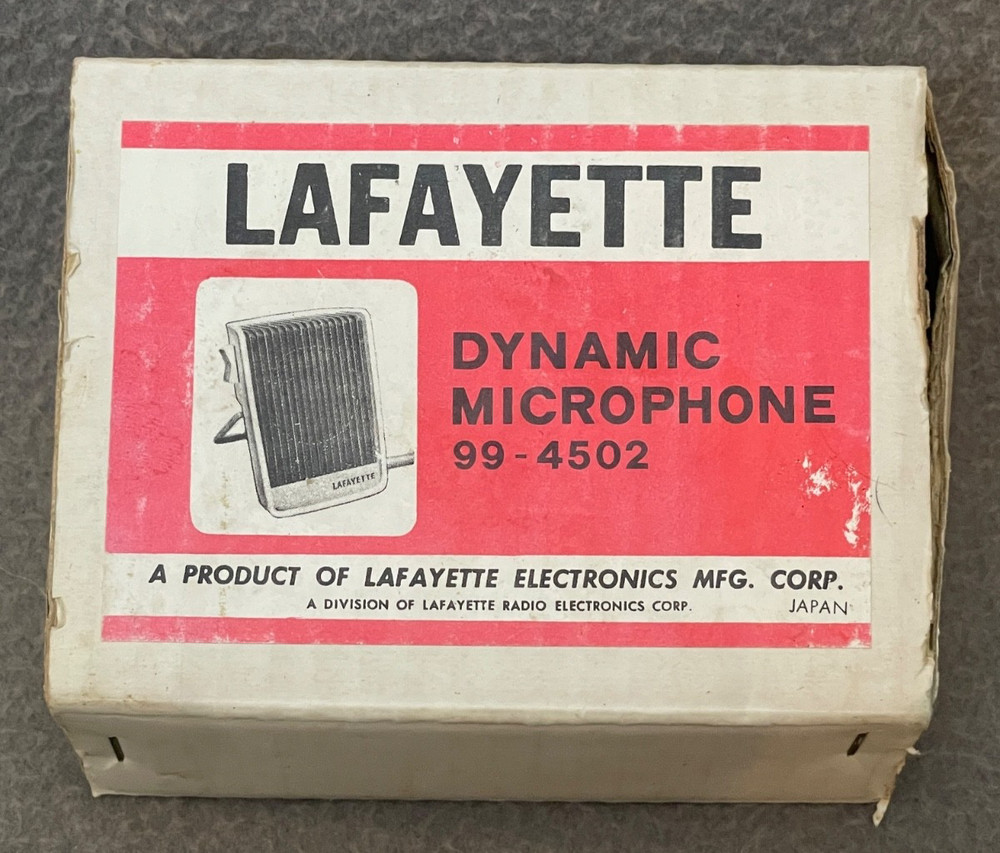 Vintage Lafayette Dynamic Microphone 99-4502 in Box