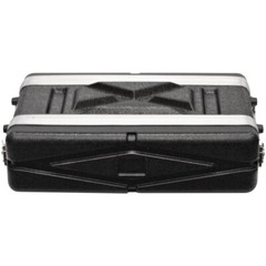 Lightweight 2 Space Compact ABS Rack Case – 2U PA DJ Shallow Rack Case
