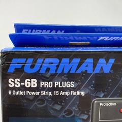 Furman SS-6B 6-Outlet Surge Block 15A, 15ft Cord – Black