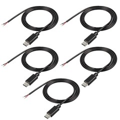 USB Type-C Pigtail Cable Extension Power Cable 22AWG 5V 3A USB-C Type C Male
