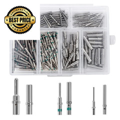 200PCS Solid Pin Connector Kit for Deutsch Connectors – Closed Barrel…