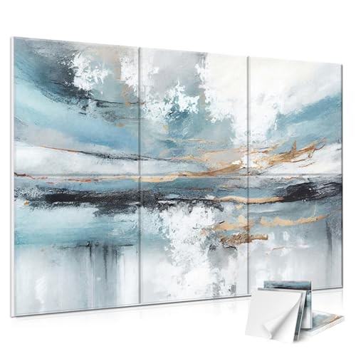 6 Pack Art Acoustic Panels, 72×48Inches Soundproof 72″×48″ Lake of the Sky