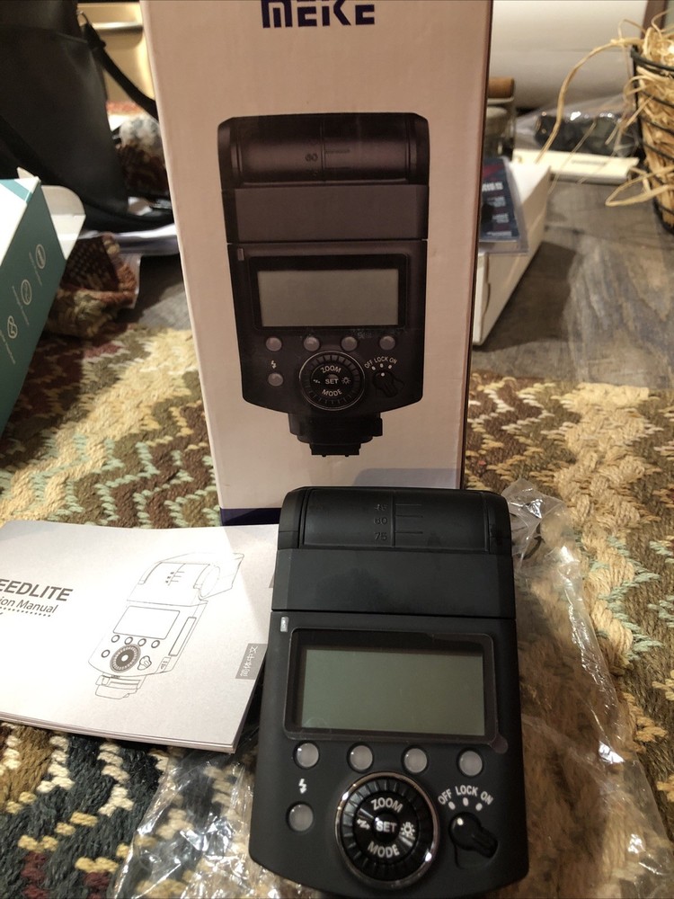 Meike Speedlite MK420 Flash Light For Sony TTL Zoom LCD Manual Flash Tilt Swivel