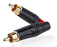 RCA Plugs to Speaker Bare Wire Cables Adapter, HiFi Sound Quality Connector…