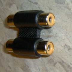 Dual RCA Jack Female to Dual RCA Jack Female Adapter Gold Plated MONOPRICE 7238