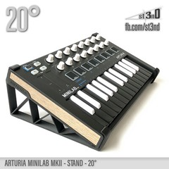ARTURIA MINILAB MKII STAND – 20 degrees – 3D printed- 100% Buyers Satisfaction