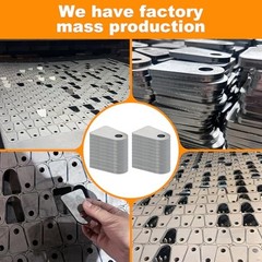 Weld on 1/2″ Hole; 2-1/2″ Height; 1-3/4″ Wide; 1/4″ Thick 20 Pcs Silver