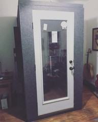 4x4x7’5” Vocal Booth Glass Door Upgrade – Complete ISO Booths