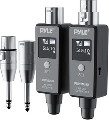 Multifunctional UHF Wireless XLR Adapter System,Transmitter and Receiver for Dyn