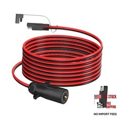 7 Way Trailer Plug to SAE Cable,10AWG 7 Pin Trailer Plug to SAE Connector 10FT