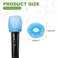 1Pcs Disposable Microphone Cover Mic Windscreen PodMic Covers, Blue