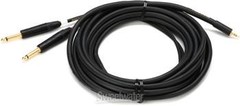 Mogami Gold 3.5 2 TS 20 Accessory Cable – 3.5mm TRS Male to Dual 1/4″ TS Male