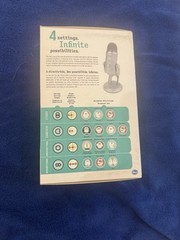 Logitech Blue – Yeti – Professional USB Condenser Microphone – 4 Polar Patterns!