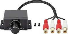 Universal RCA Level Controller Car Audio Amplifier RCA Audio Adjuster Bass Boost