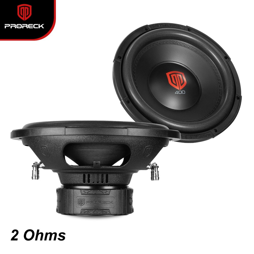 PRORECK 412 12 Inch 1200W Dual 2 Ohm Car Subwoofer Single