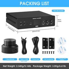 230W Bass Shaker Amplifier Subwoofer Power Amp Tactile Transducer Amp for Gaming