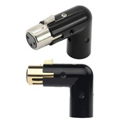 3Pin Male to Female Right Angled Auditory Converter Corrosion Resistant